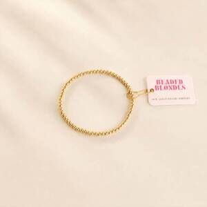 NEW BEADED BLONDES women's beaded bracelet - 3mm in gold